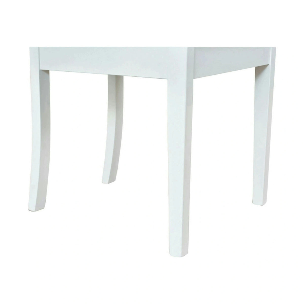 Scaun CAMPEL, gri deschis/alb, stofa clasica/lemn, 46x55x96 cm