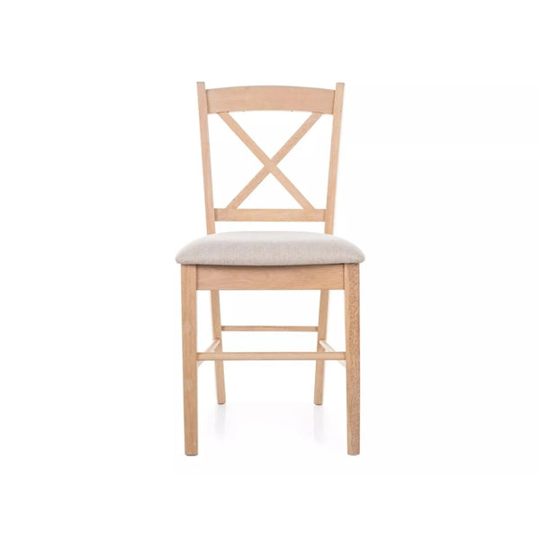 Scaun CD-56, bej deschis/stejar, stofa clasica/lemn, 43x45x85 cm