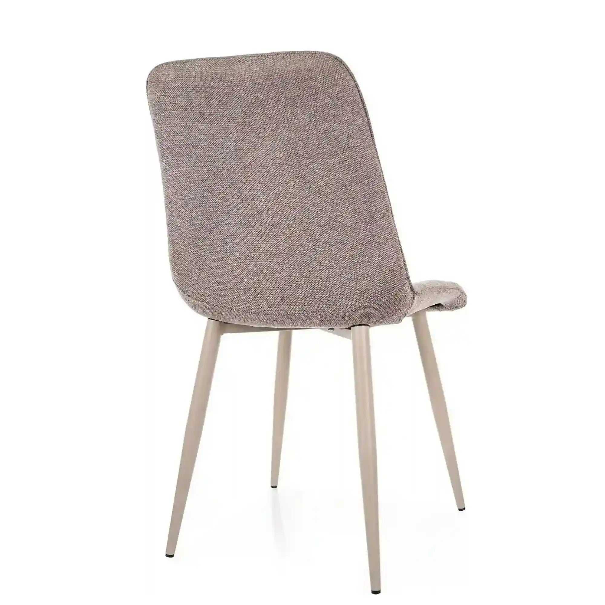 Scaun CHIC, bej - Brego 34, stofa clasica/metal, 50x58x88 cm