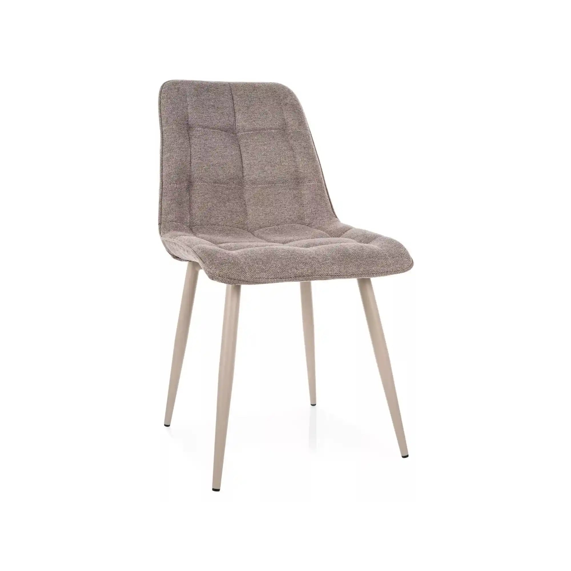 Scaun CHIC, bej - Brego 34, stofa clasica/metal, 50x43x88 cm