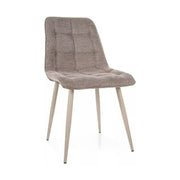 Scaun CHIC, bej - Brego 34, stofa clasica/metal, 50x58x88 cm