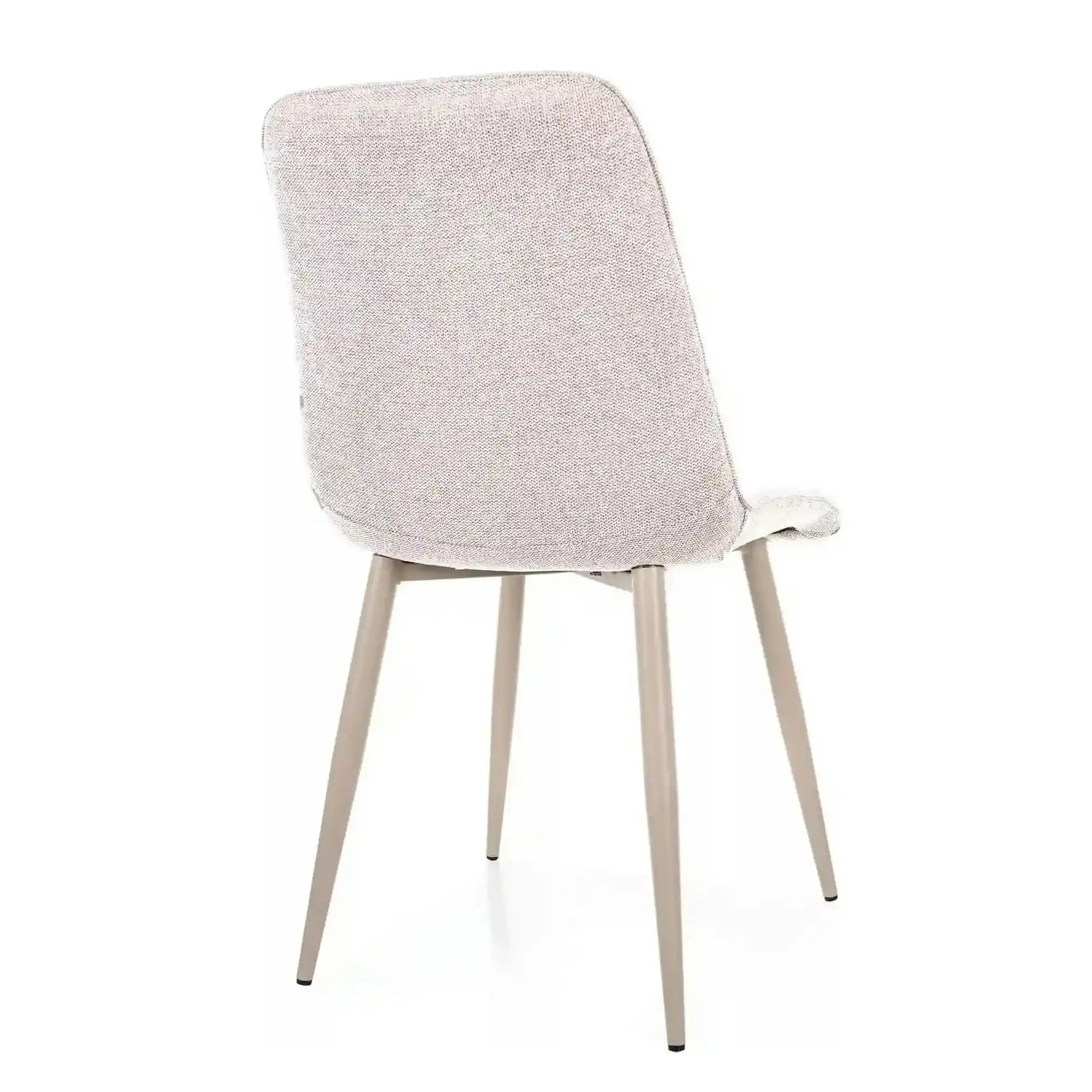 Scaun CHIC, bej deschis - Brego 22, stofa clasica/metal, 50x58x88 cm