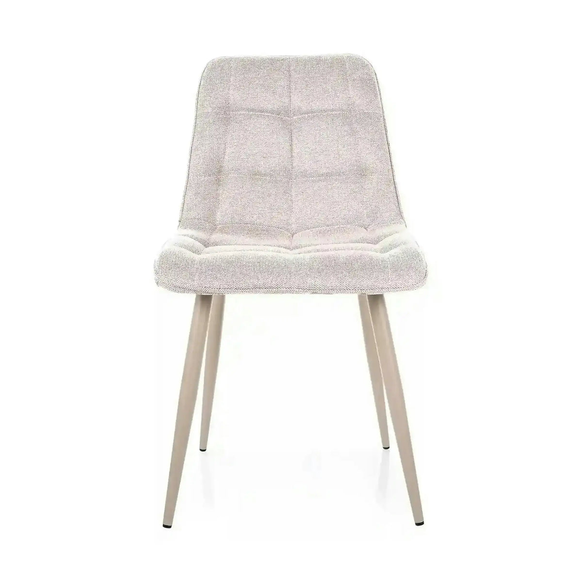 Scaun CHIC, bej deschis - Brego 22, stofa clasica/metal, 50x58x88 cm