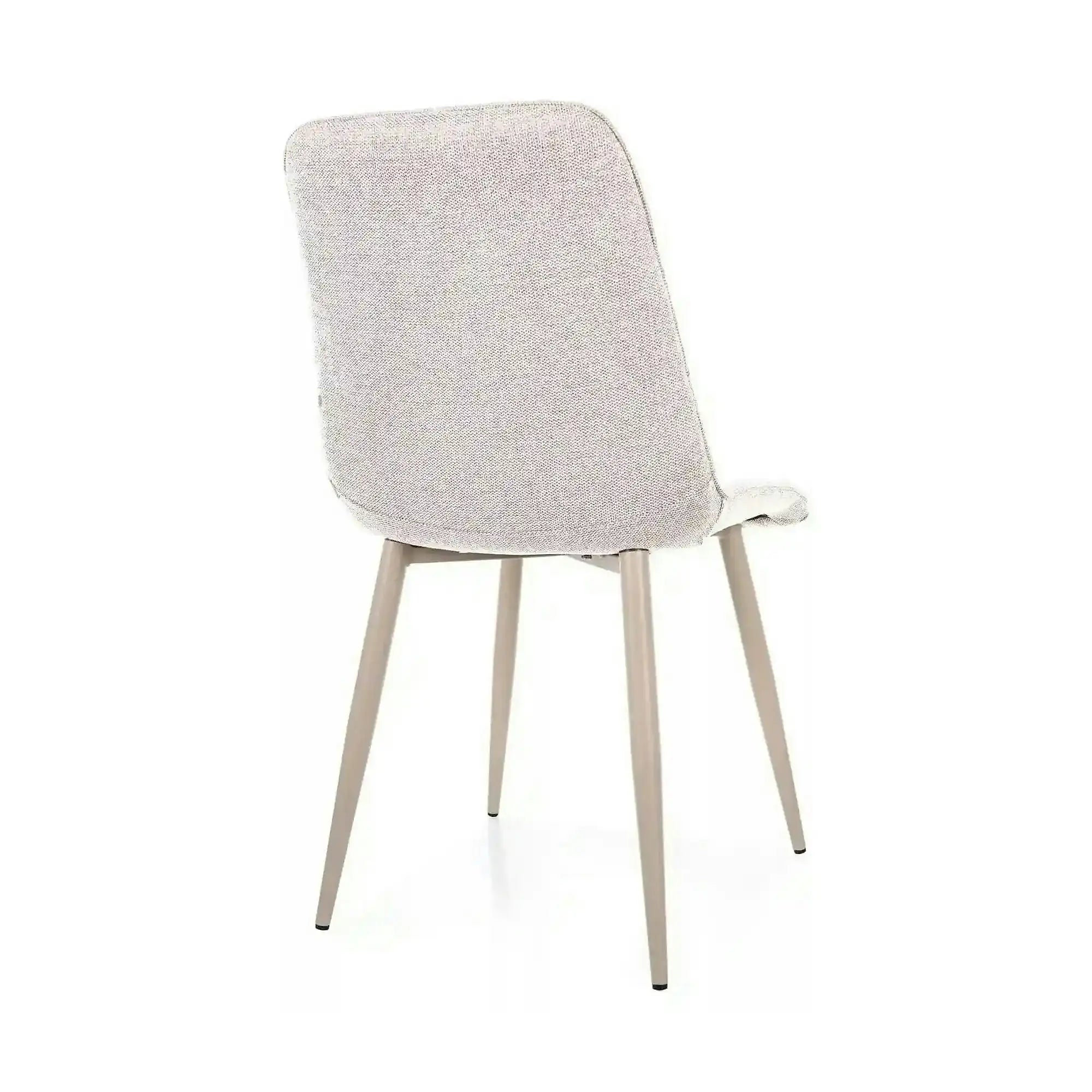 Scaun CHIC, bej deschis - Brego 22, stofa clasica/metal, 50x58x88 cm