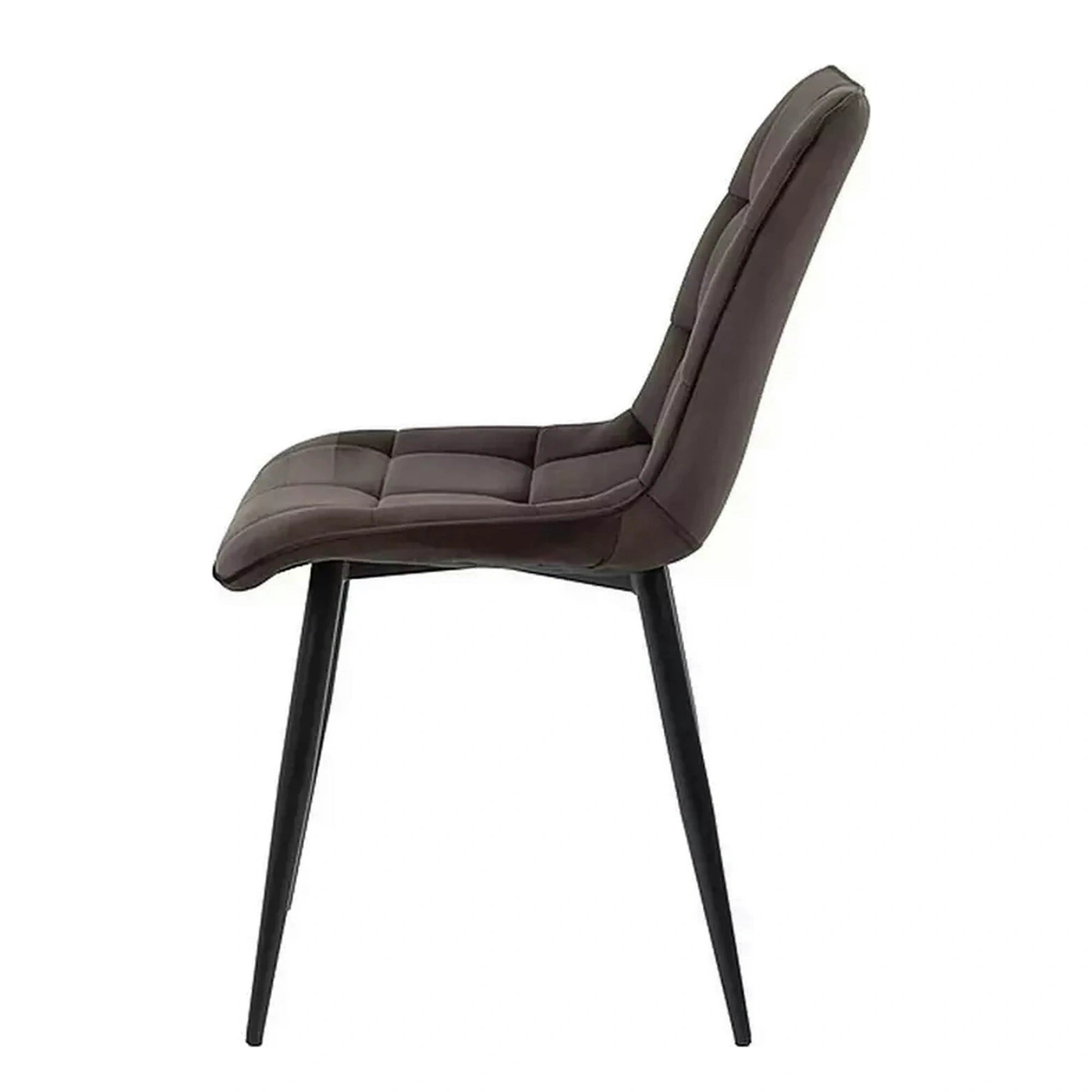 Scaun CHIC, maro - Bluvel 48, stofa catifelata/metal, 50x58x88 cm