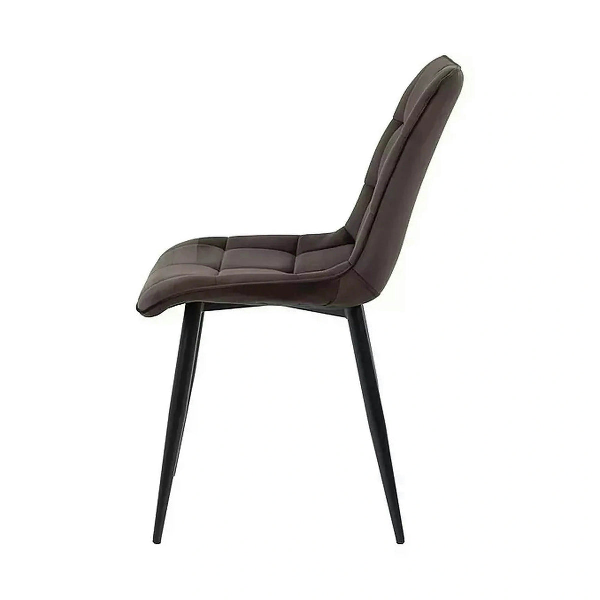 Scaun CHIC, maro - Bluvel 48, stofa catifelata/metal, 50x58x88 cm