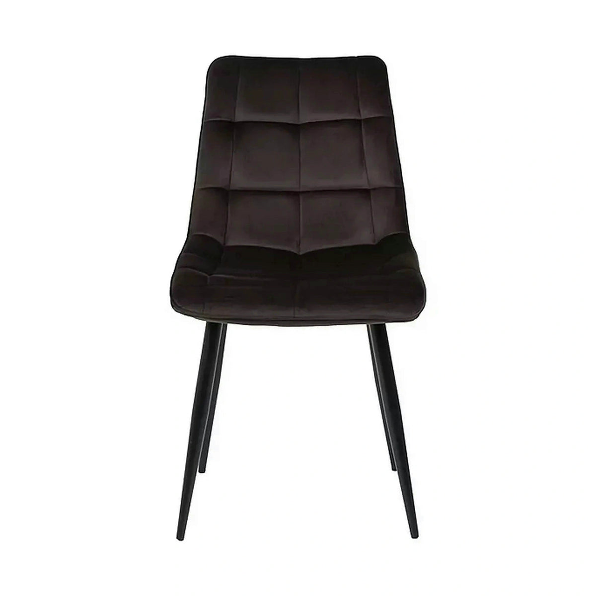Scaun CHIC, maro - Bluvel 48, stofa catifelata/metal, 50x58x88 cm