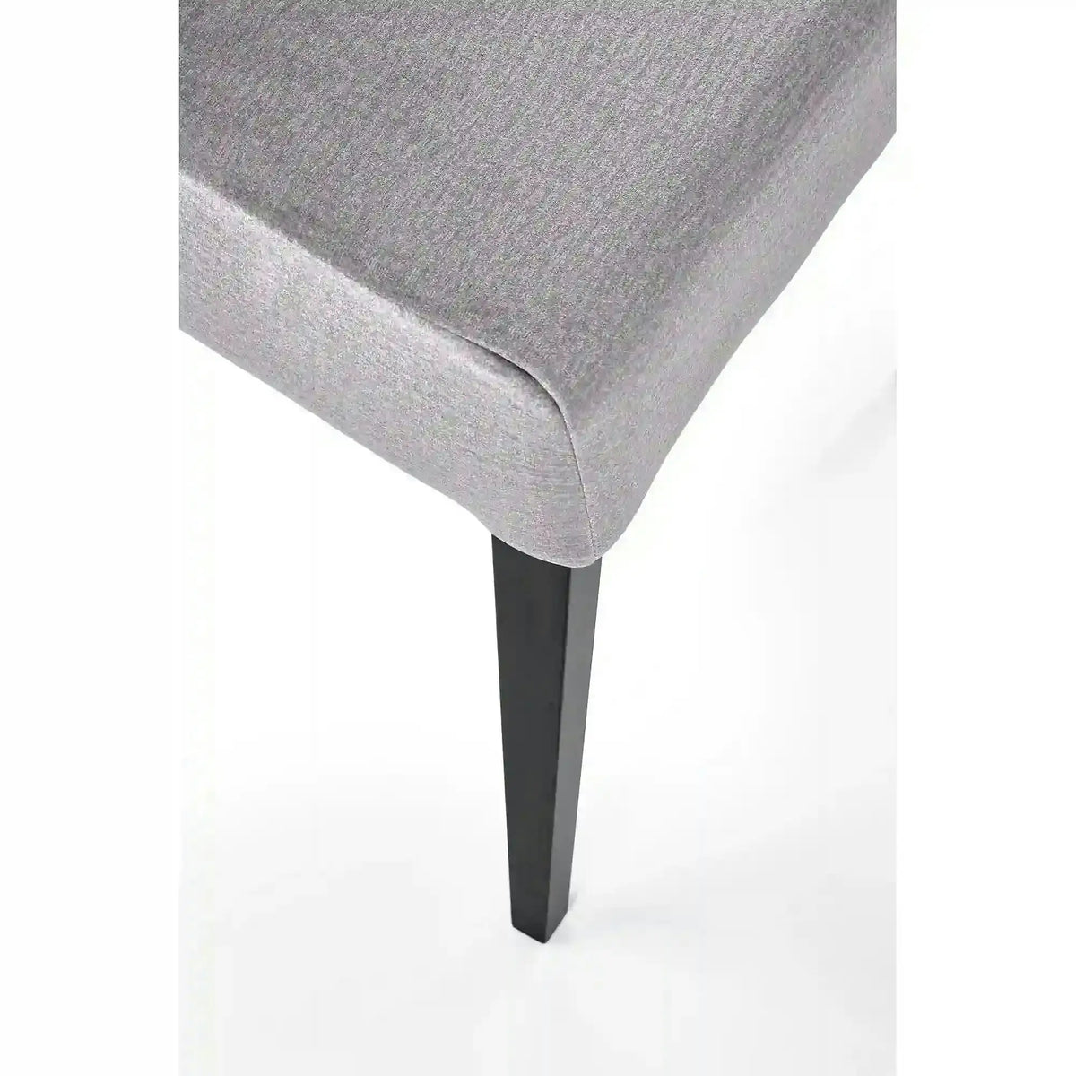 Scaun CLARION 2, gri/negru, stofa catifelata/lemn, 42x58x97 cm