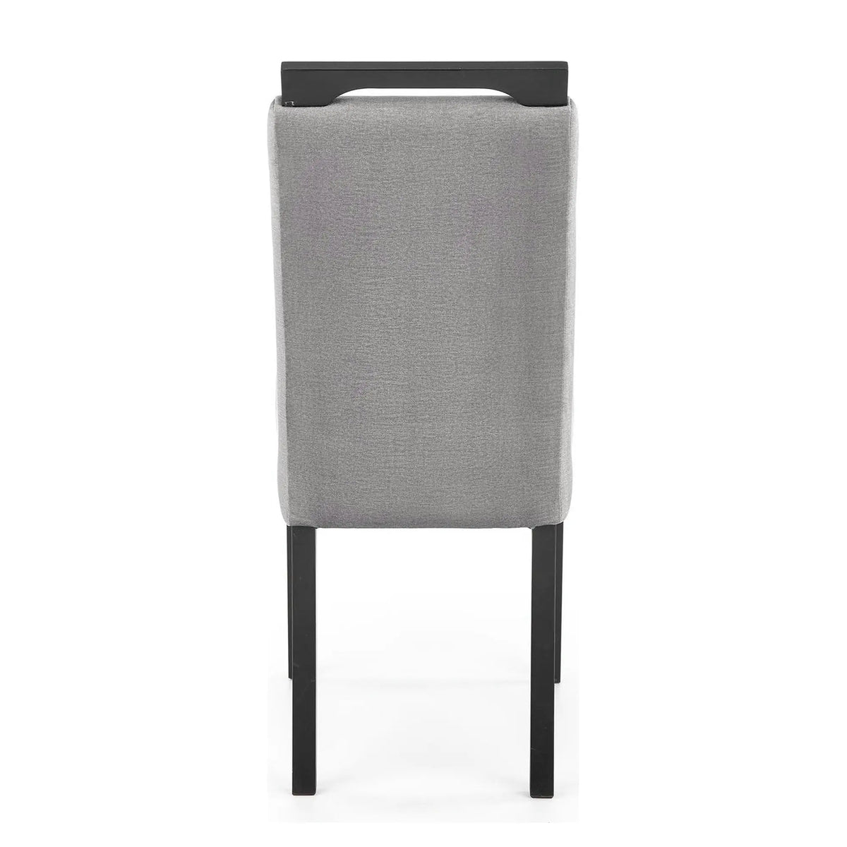 Scaun CLARION 2, gri/negru, stofa catifelata/lemn, 42x58x97 cm