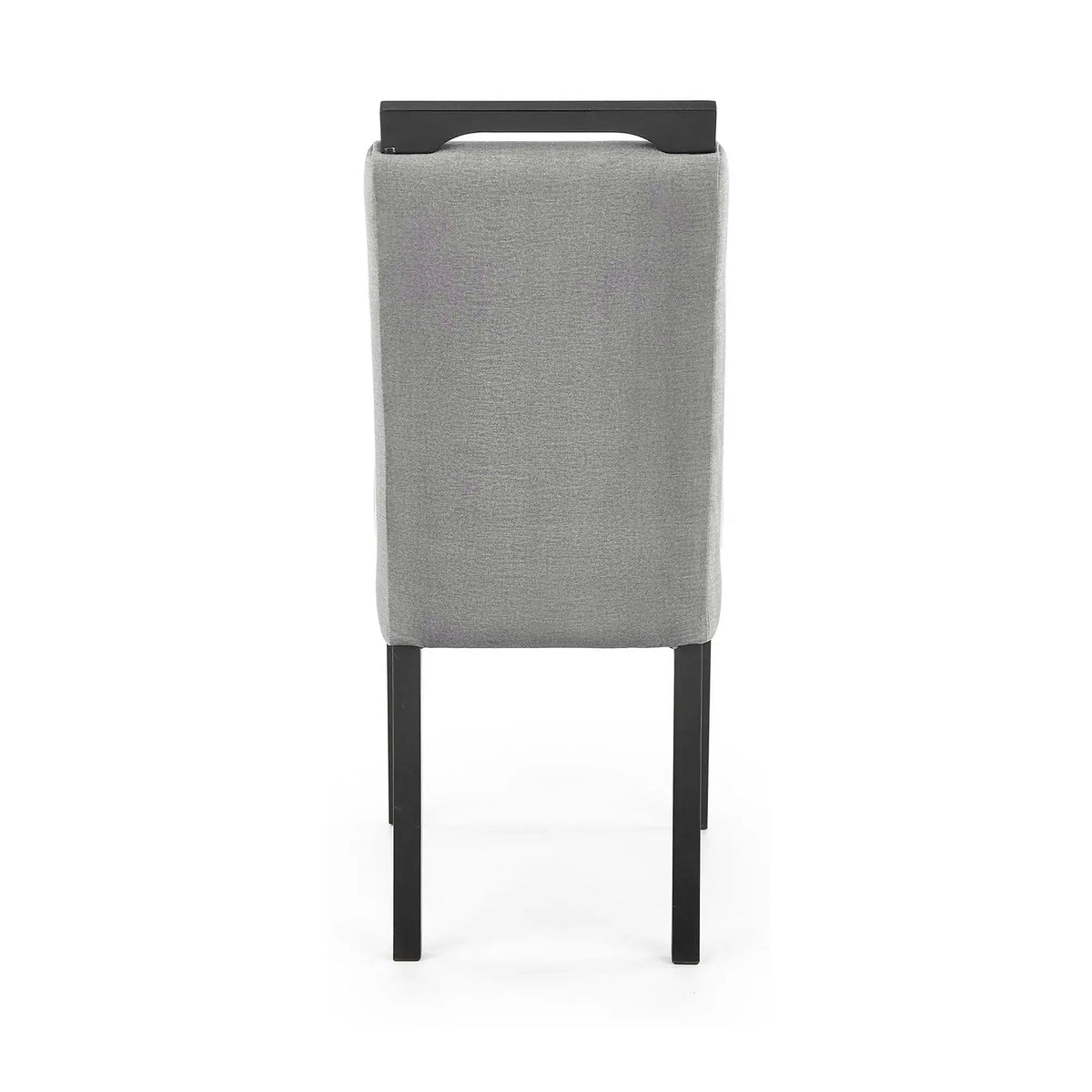 Scaun CLARION 2, gri/negru, stofa catifelata/lemn, 42x58x97 cm