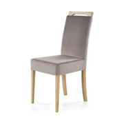 Scaun CLARION, gri/stejar auriu, stofa/lemn de fag, 42X58X97 cm