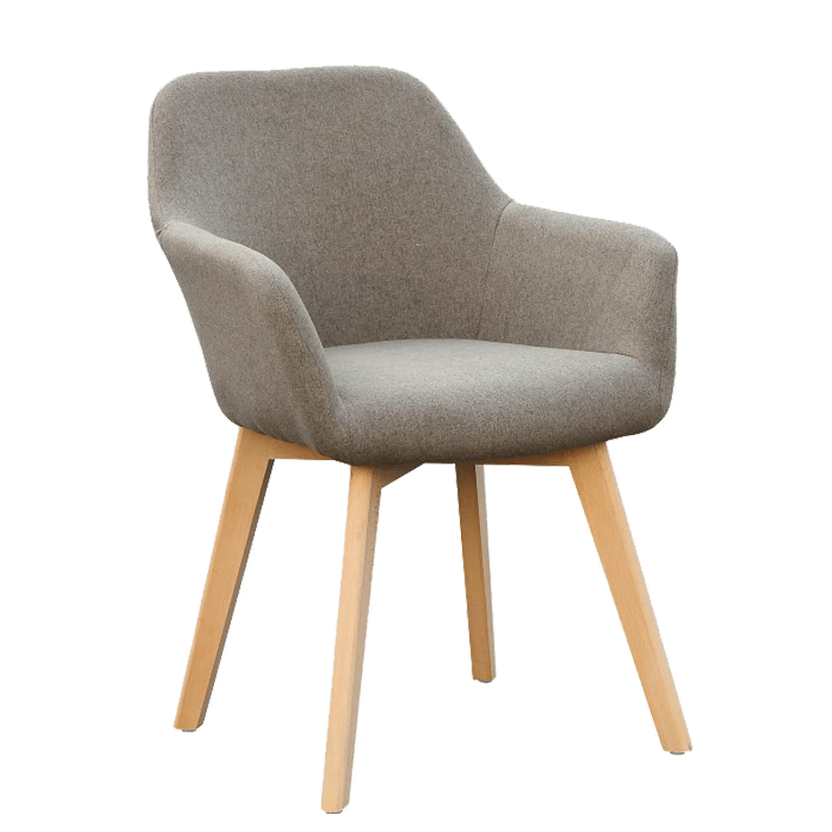 Scaun CLORIN NEW, grej/fag, tesatura/lemn, 56x60x82 cm