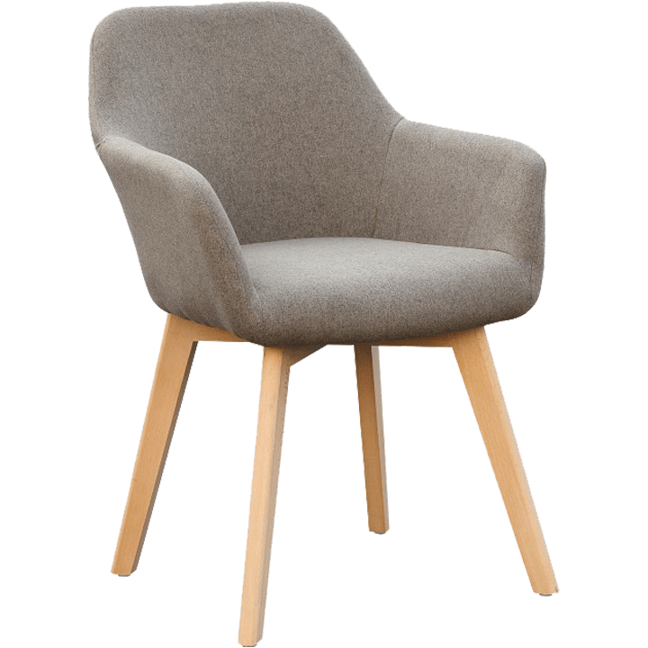 Scaun CLORIN NEW, grej/fag, tesatura/lemn, 56x60x82 cm