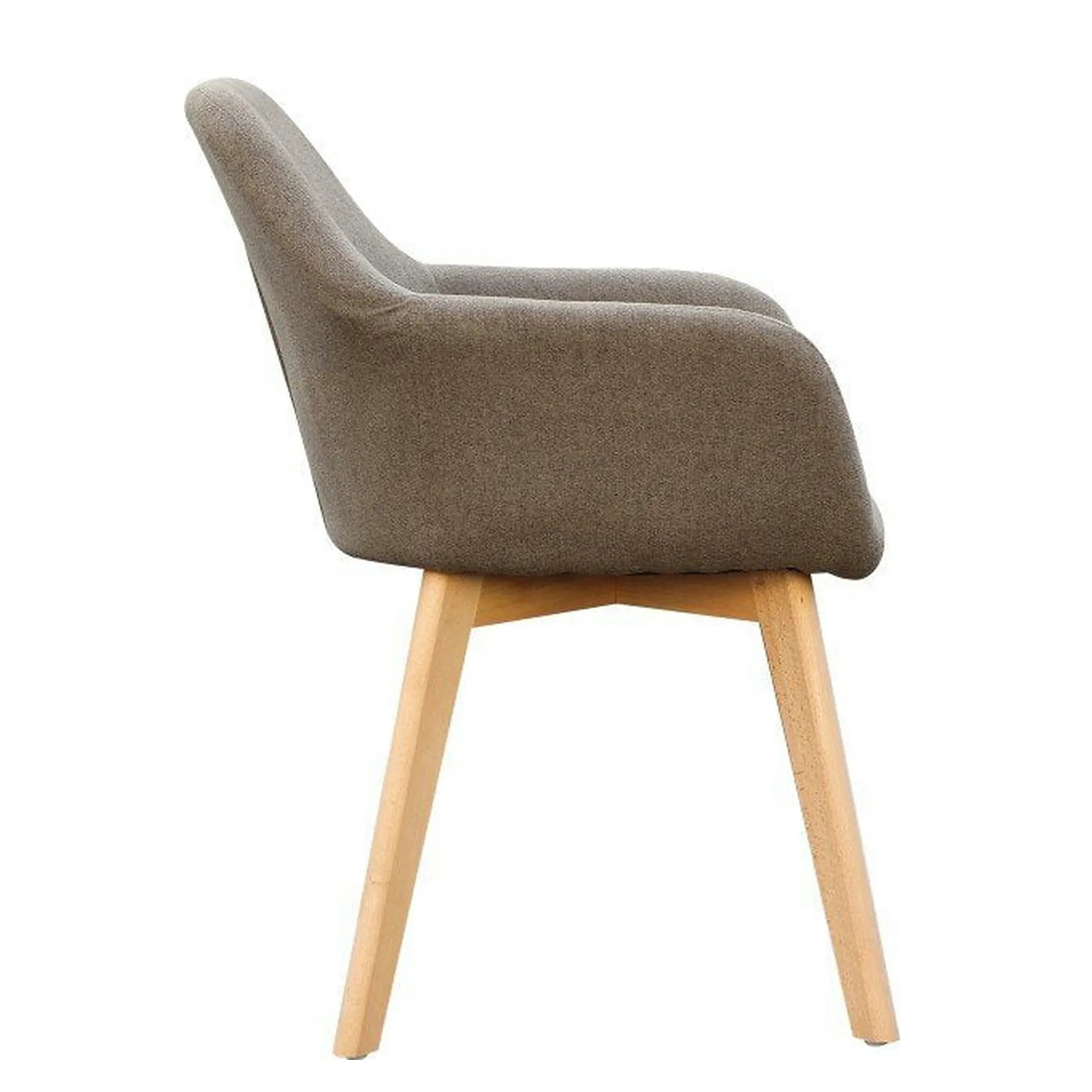 Scaun CLORIN NEW, grej/fag, tesatura/lemn, 56x60x82 cm