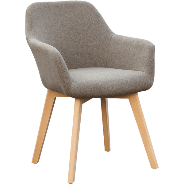 Scaun CLORIN NEW, grej/fag, tesatura/lemn, 56x60x82 cm