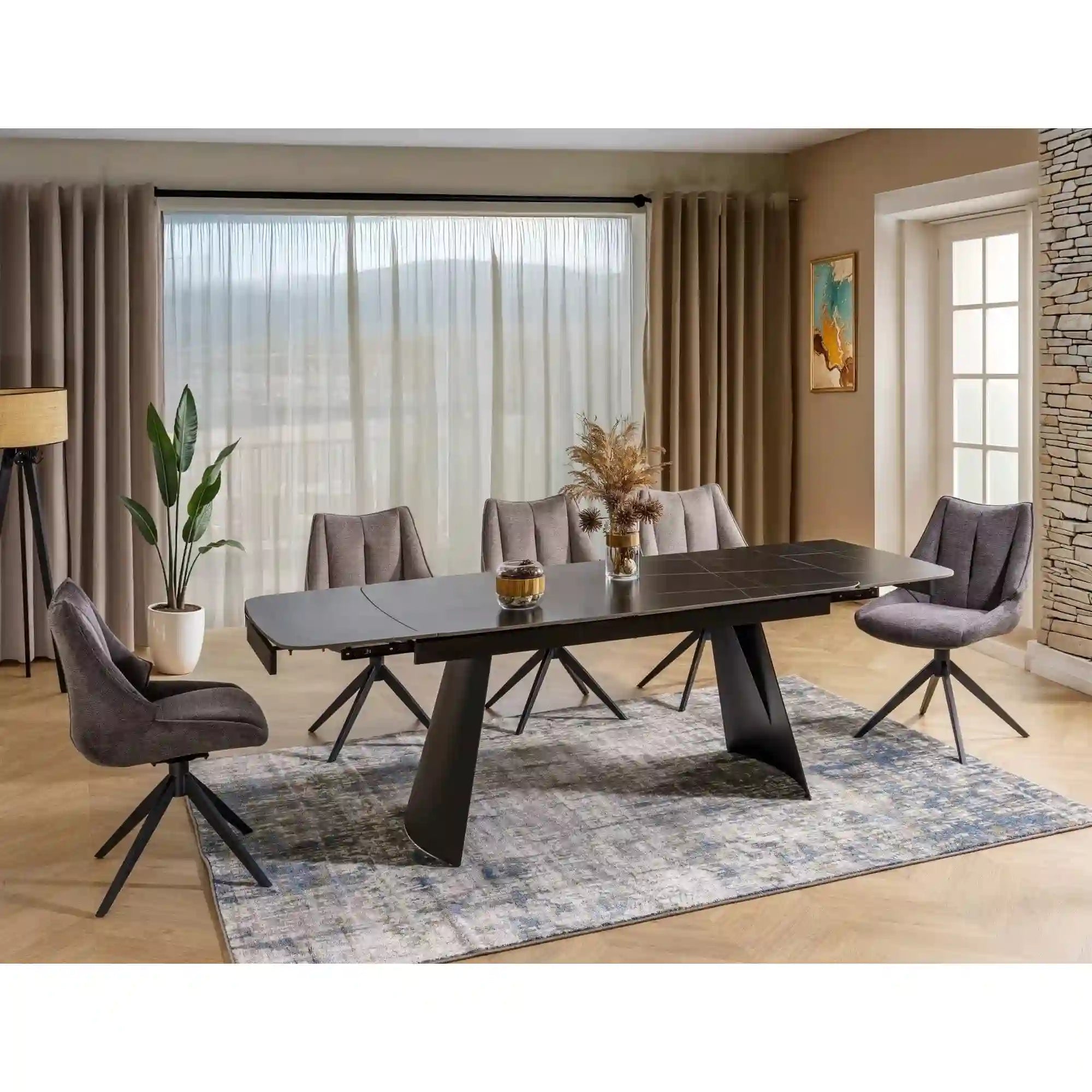 Scaun CODA, bej - Brego 34, stofa clasica/metal, 56x46x91 cm