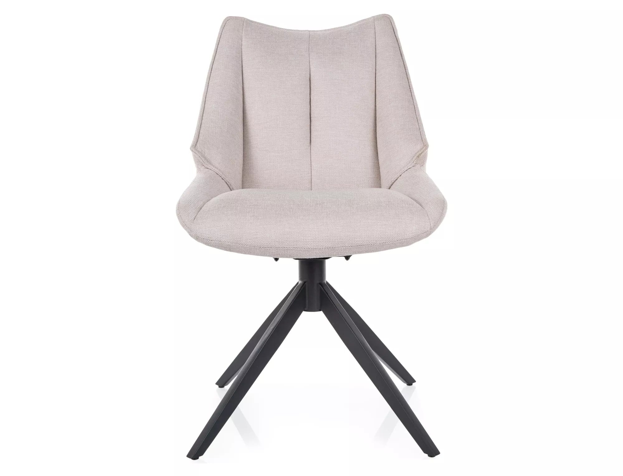 Scaun CODA, bej deschis - Brego 22, stofa clasica/metal, 56x46x91 cm