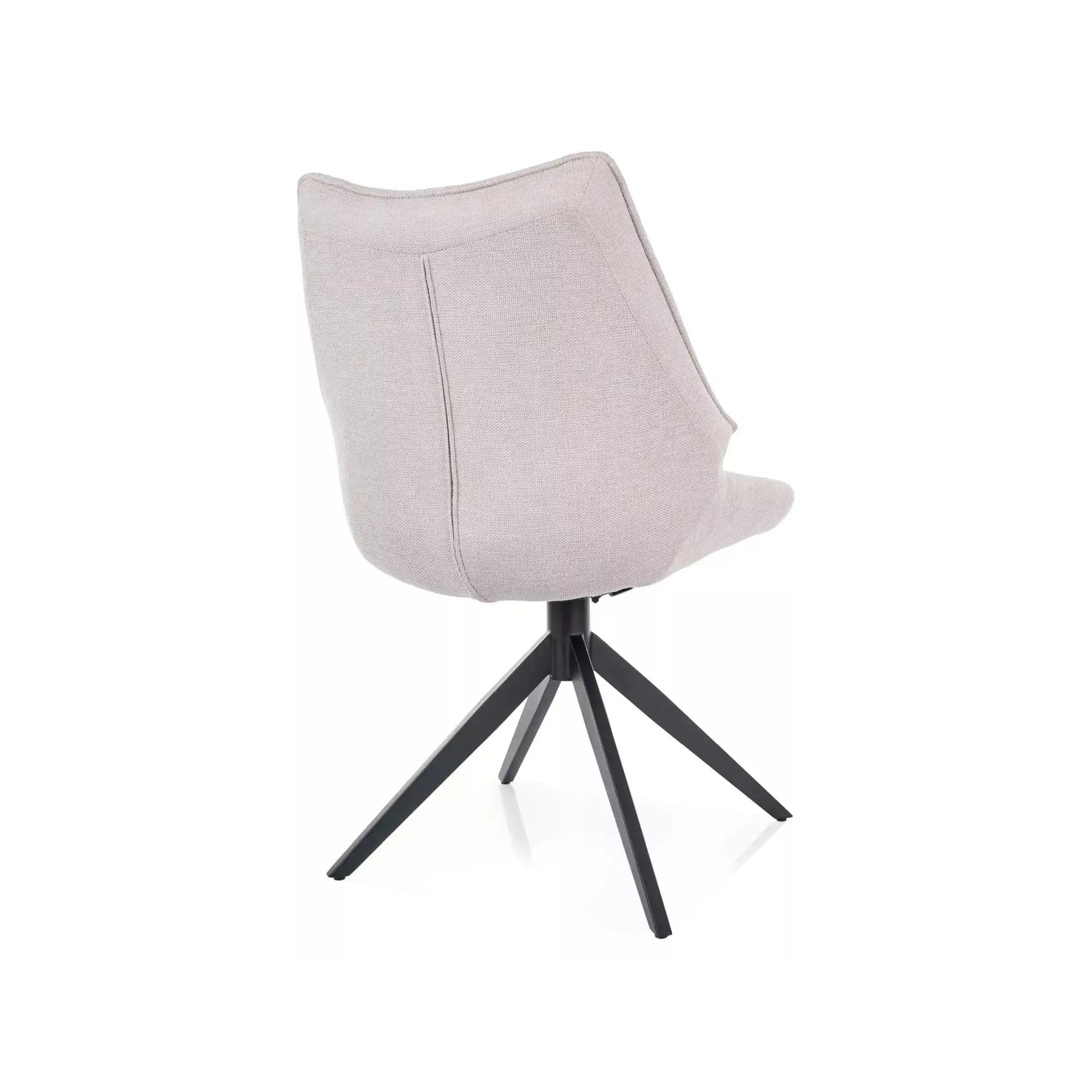 Scaun CODA, bej deschis - Brego 22, stofa clasica/metal, 56x64x91 cm