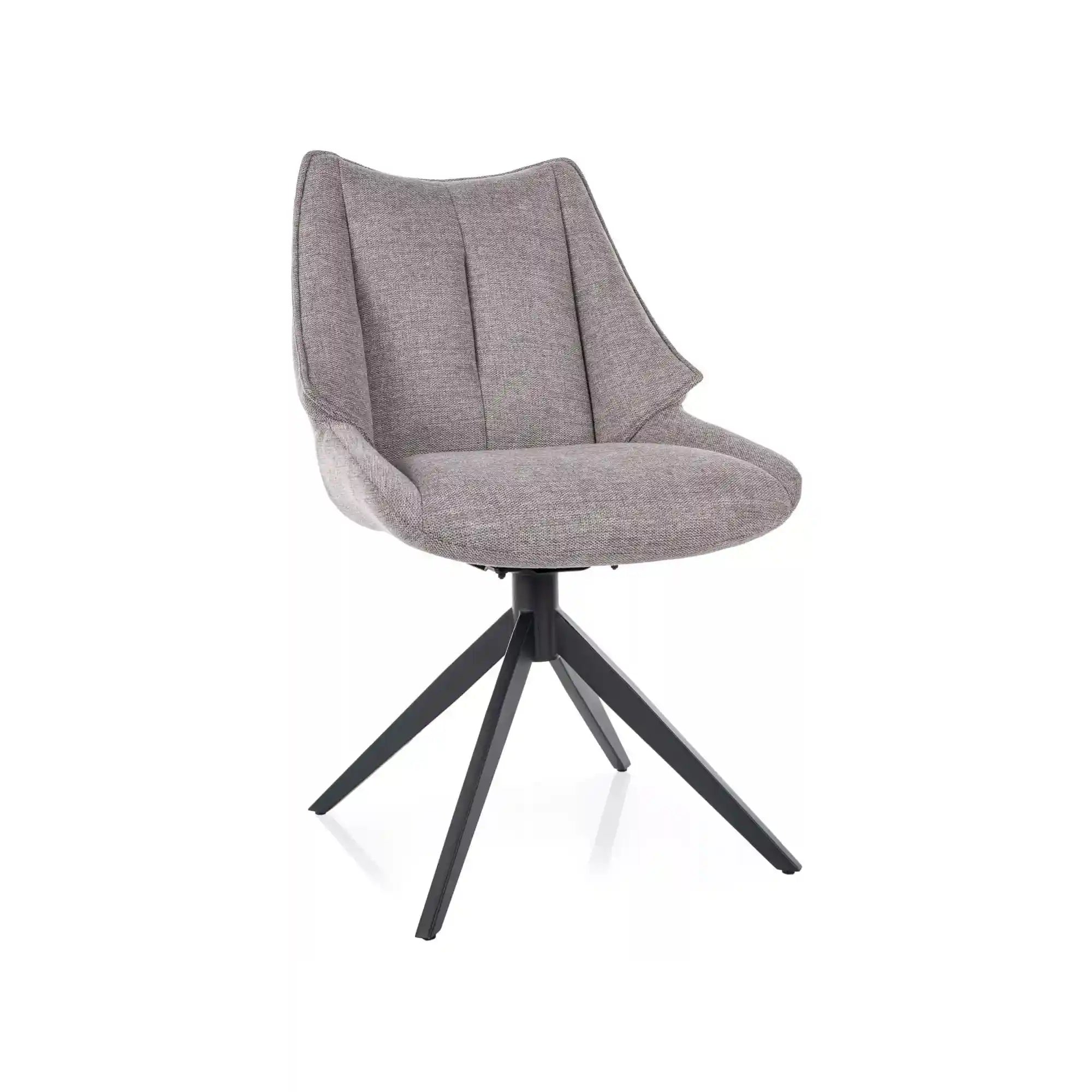 Scaun CODA, gri - Brego 07, stofa clasica/metal, 56x64x91 cm