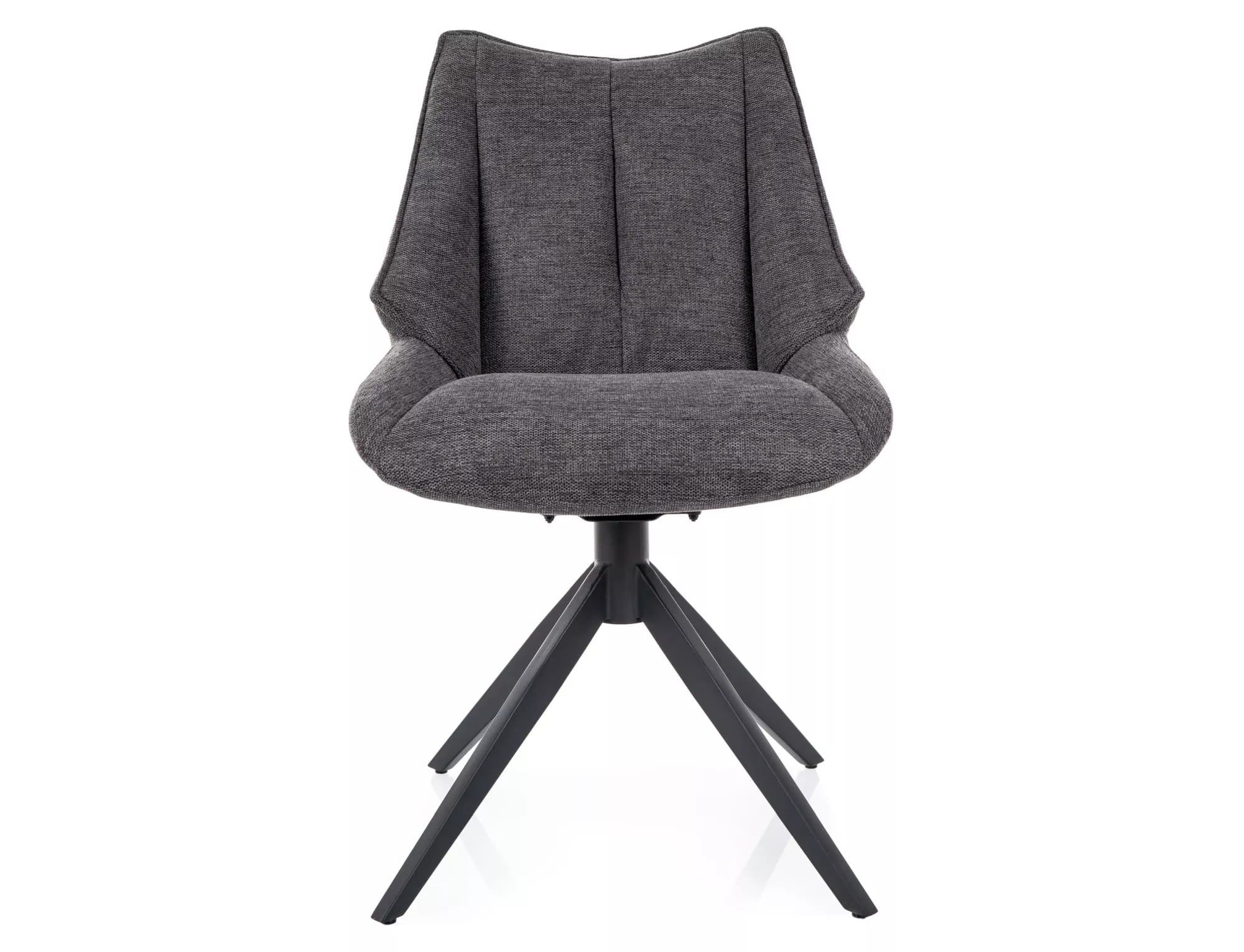 Scaun CODA, gri inchis - Brego 18, stofa clasica/metal, 56x46x91 cm