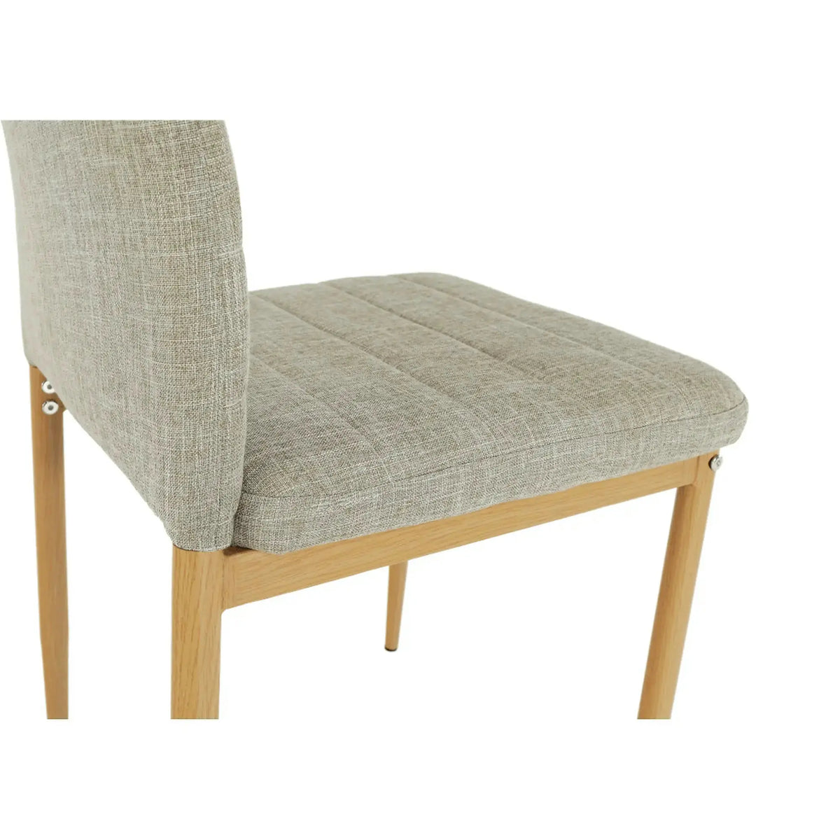 Scaun COLETA NOVA, bej, stofa clasica/metal, 41x49x96 cm