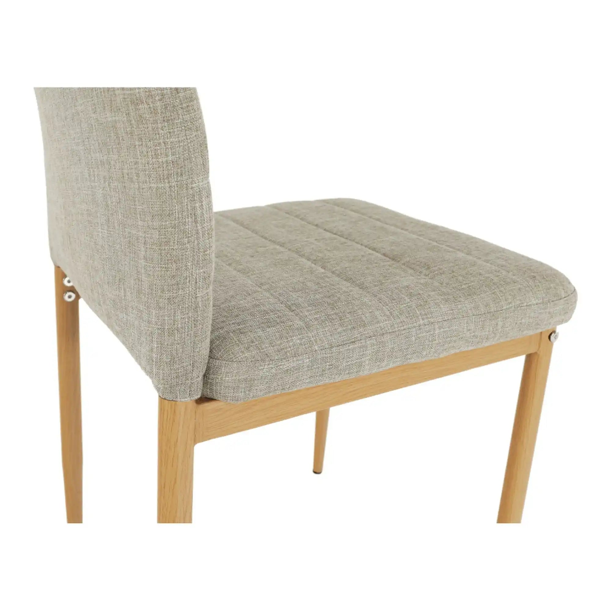 Scaun COLETA NOVA, bej, stofa clasica/metal, 41x49x96 cm