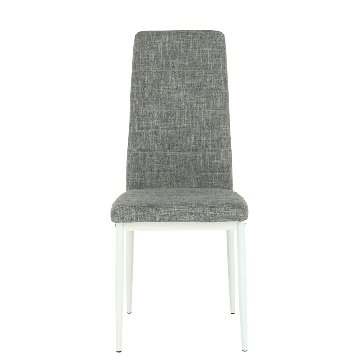 Scaun COLETA NOVA, gri/alb, textil/metal, 41x49x96 cm