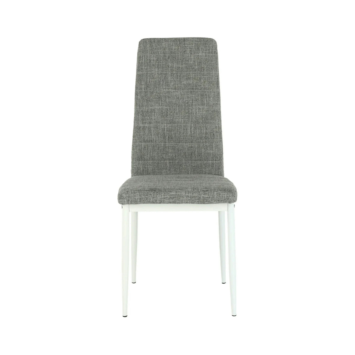 Scaun COLETA NOVA, gri/alb, textil/metal, 41x49x96 cm