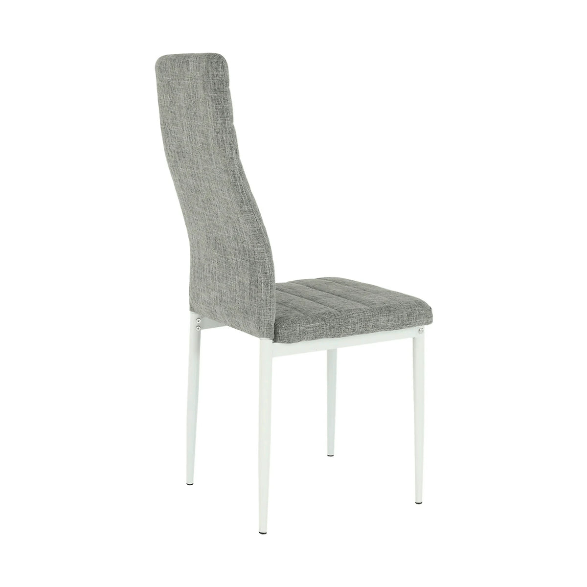 Scaun COLETA NOVA, gri/alb, textil/metal, 41x49x96 cm