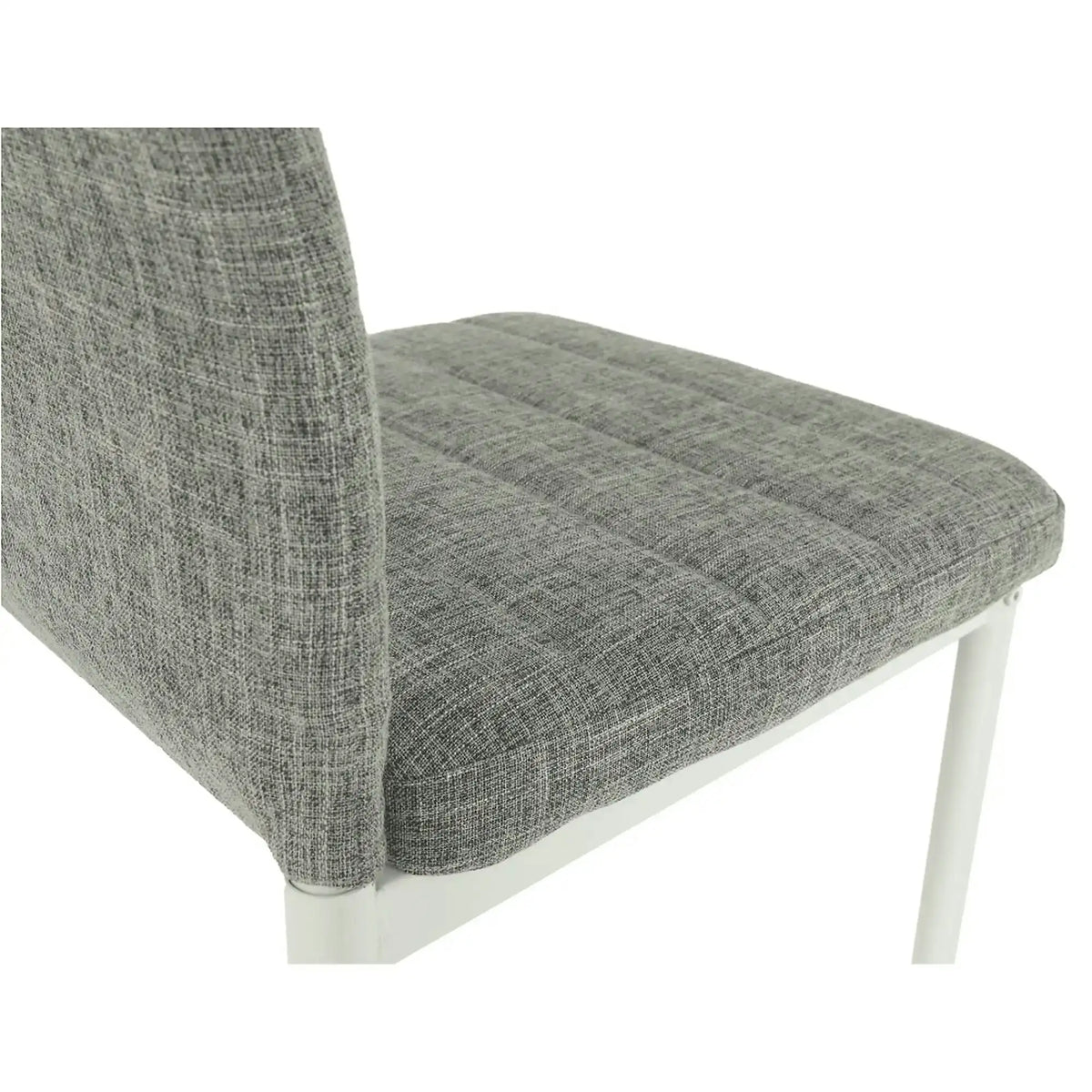 Scaun COLETA NOVA, gri/alb, textil/metal, 41x49x96 cm
