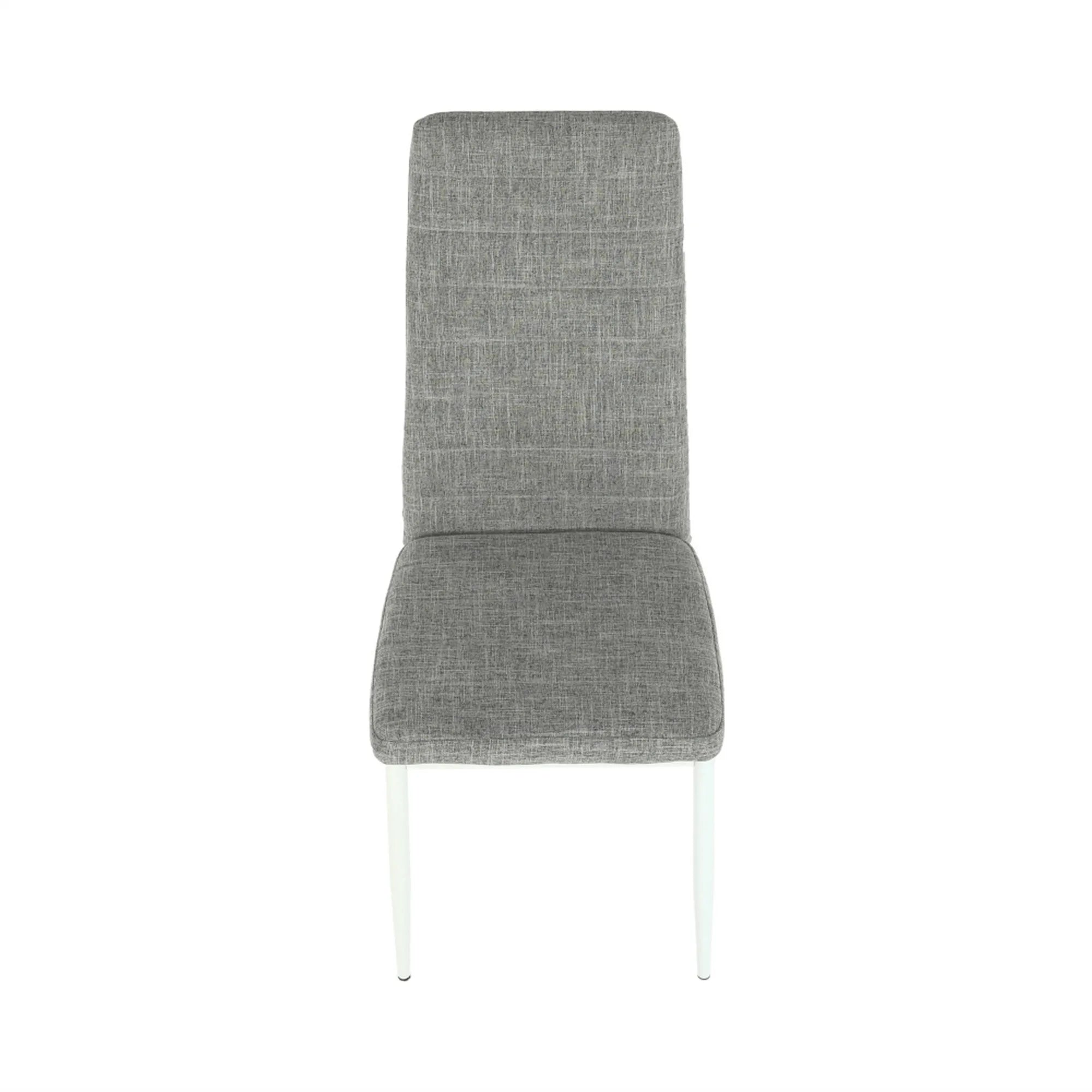 Scaun COLETA NOVA, gri/alb, textil/metal, 41x49x96 cm