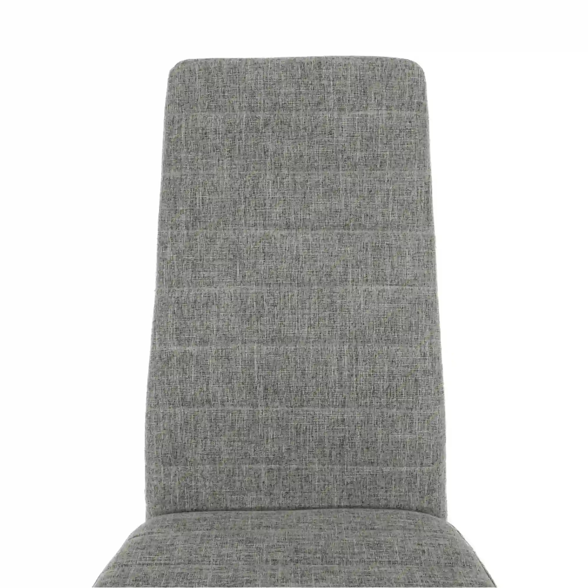 Scaun COLETA NOVA, gri/alb, textil/metal, 41x49x96 cm