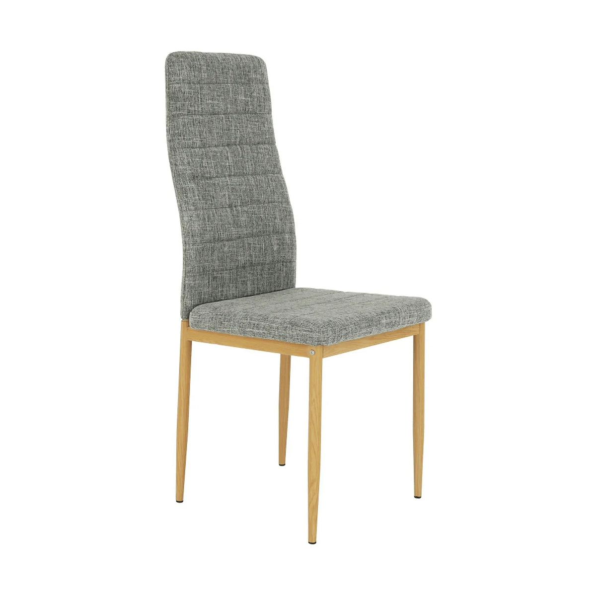 Scaun COLETA NOVA, gri deschis/fag, textil/metal, 41x49x96 cm