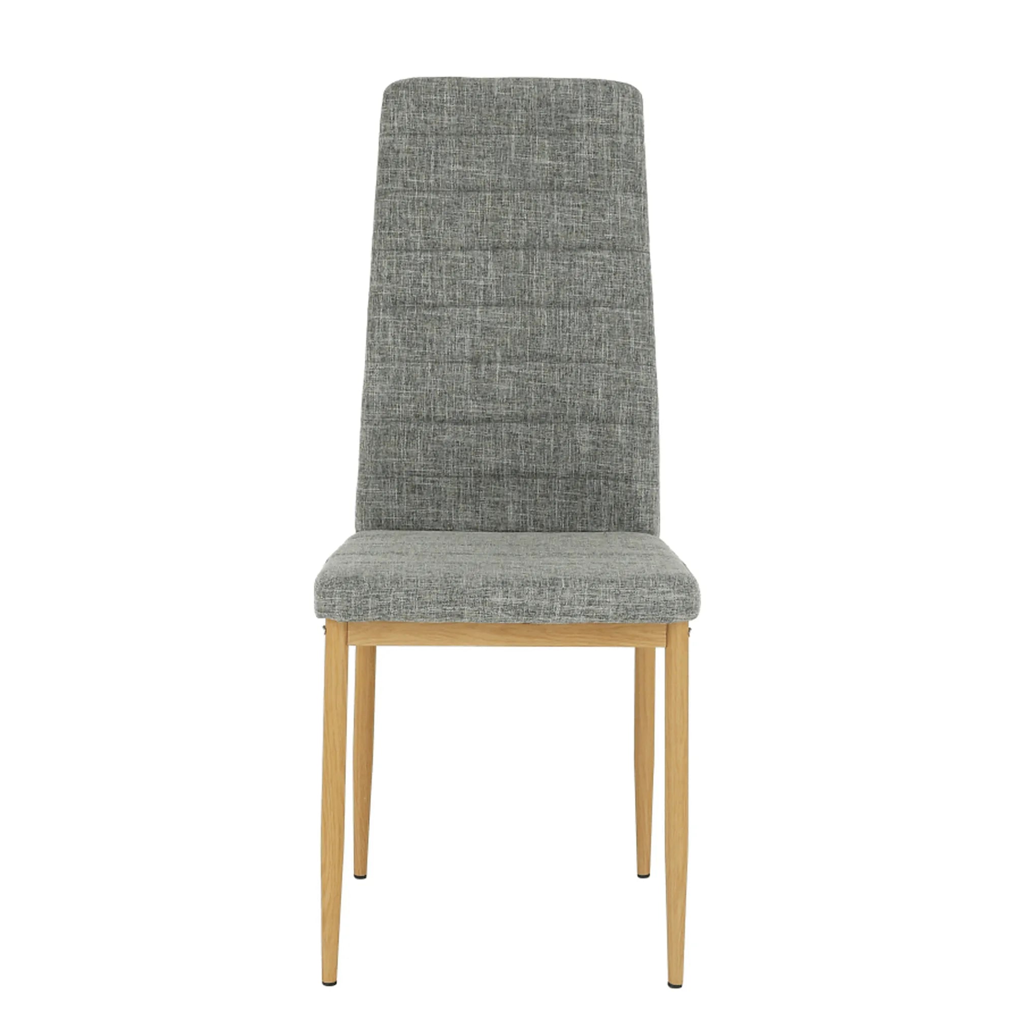 Scaun COLETA NOVA, gri deschis/fag, textil/metal, 41x49x96 cm