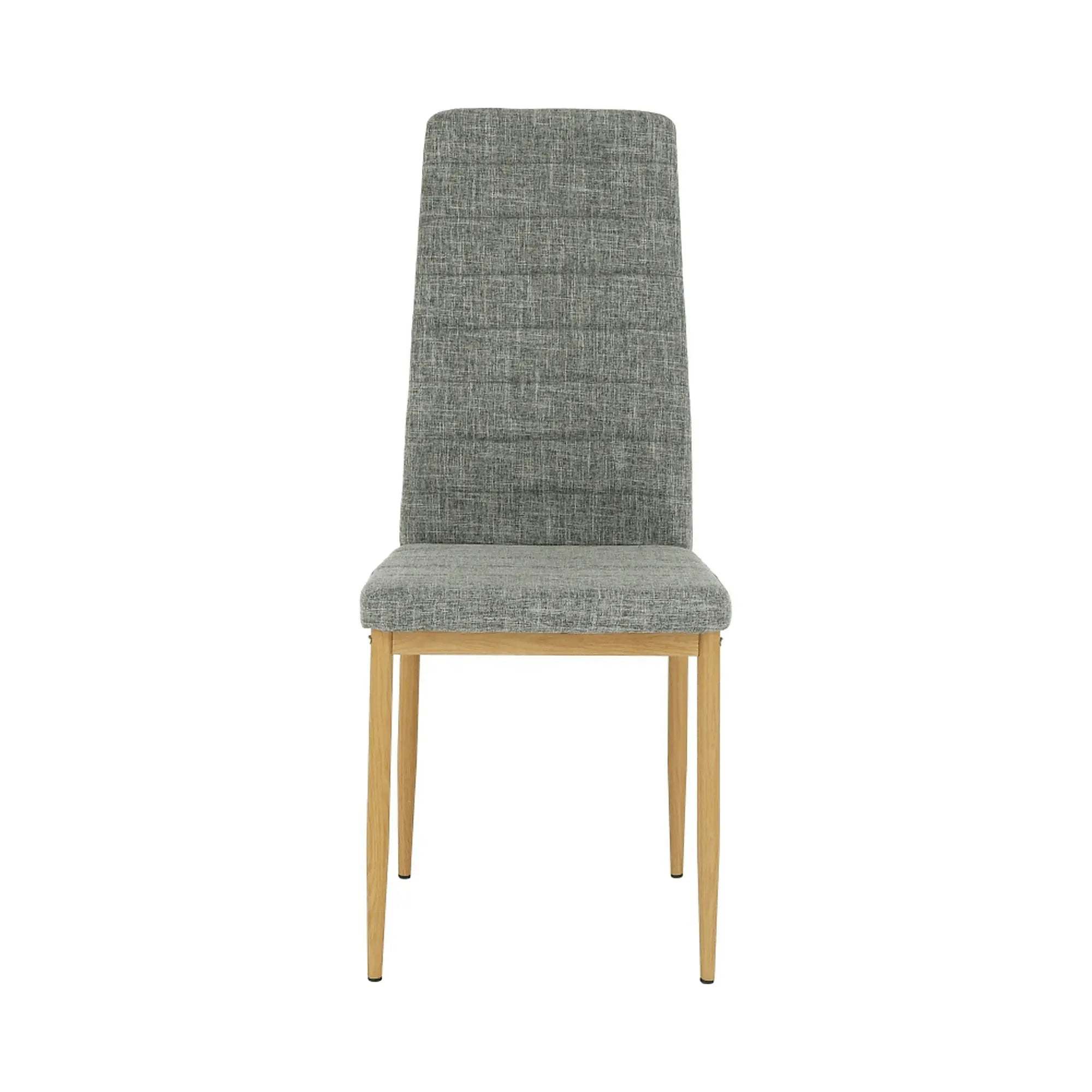 Scaun COLETA NOVA, gri deschis/fag, textil/metal, 41x49x96 cm