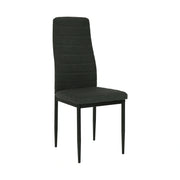 Scaun COLETA NOVA, gri inchis/negru, textil/metal, 41x49x96 cm