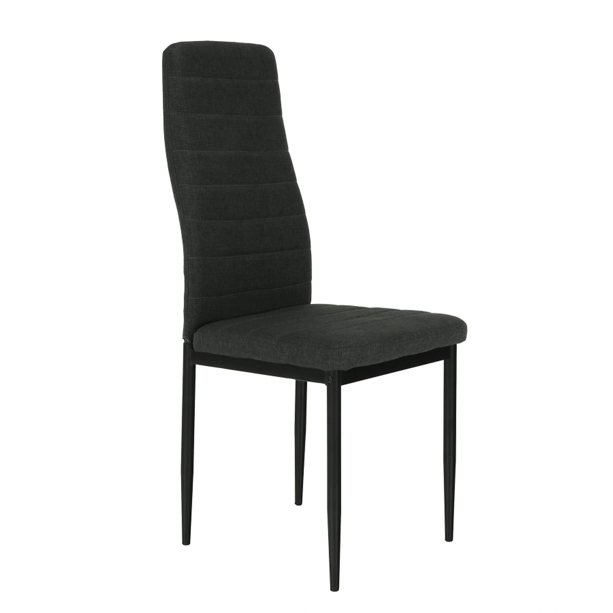 Scaun COLETA NOVA, gri inchis/negru, textil/metal, 41x49x96 cm