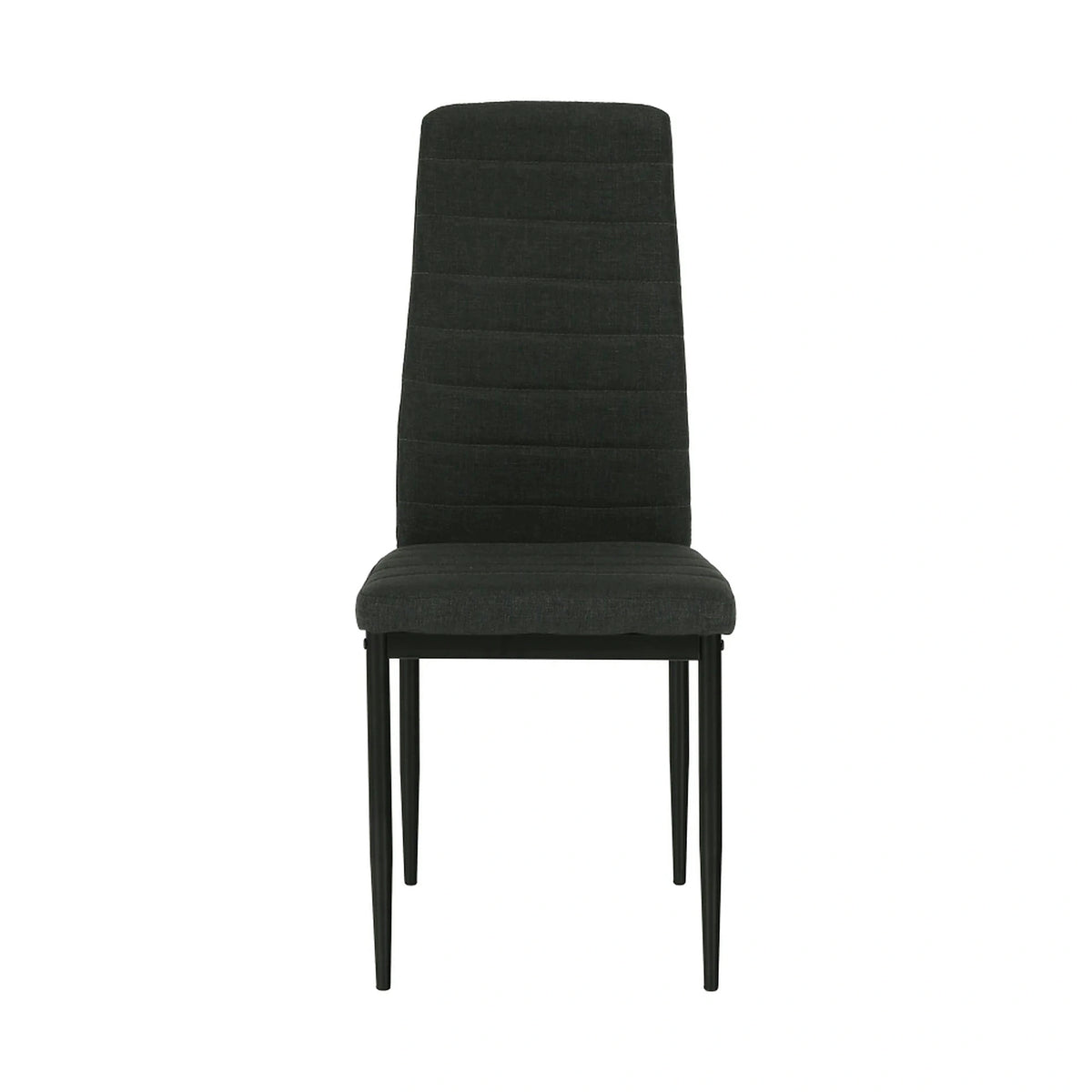 Scaun COLETA NOVA, gri inchis/negru, textil/metal, 41x49x96 cm