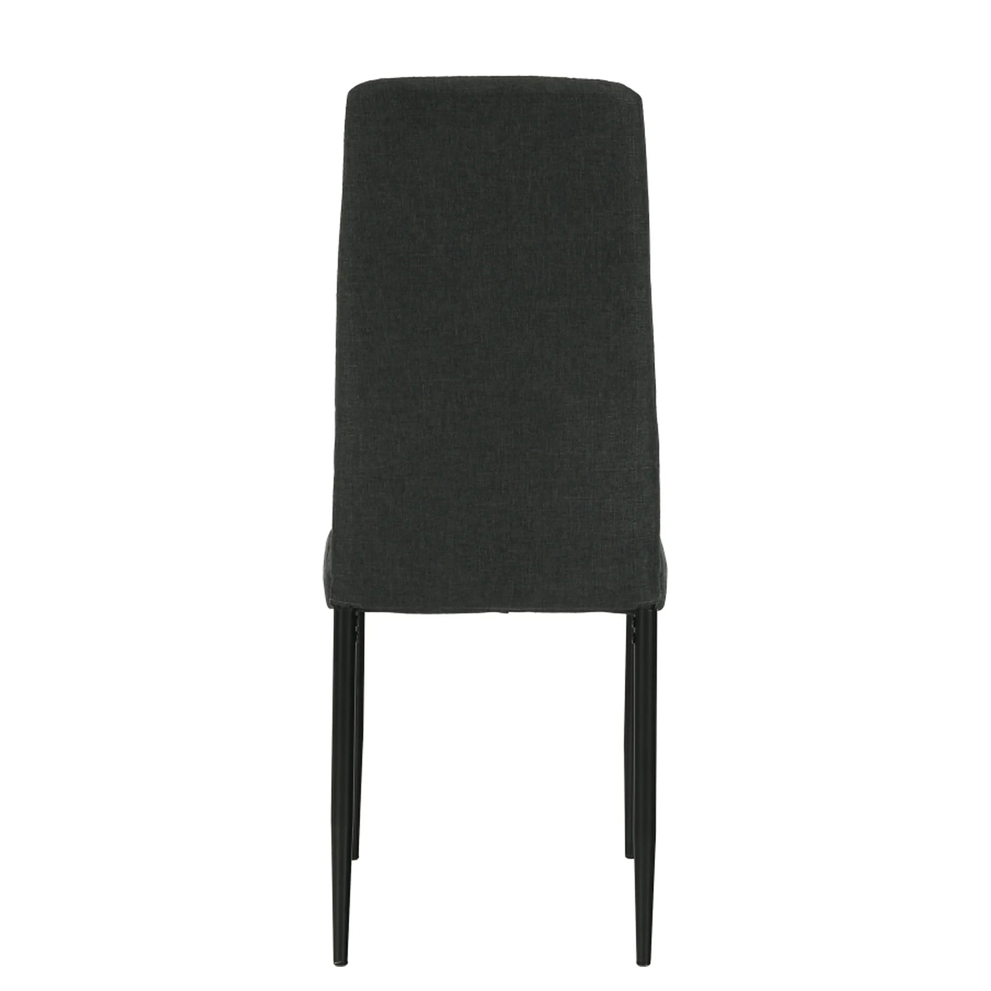 Scaun COLETA NOVA, gri inchis/negru, textil/metal, 41x49x96 cm