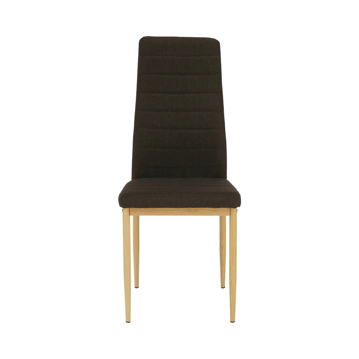Scaun COLETA NOVA, maro inchis/fag, textil/metal, 41x49x96 cm