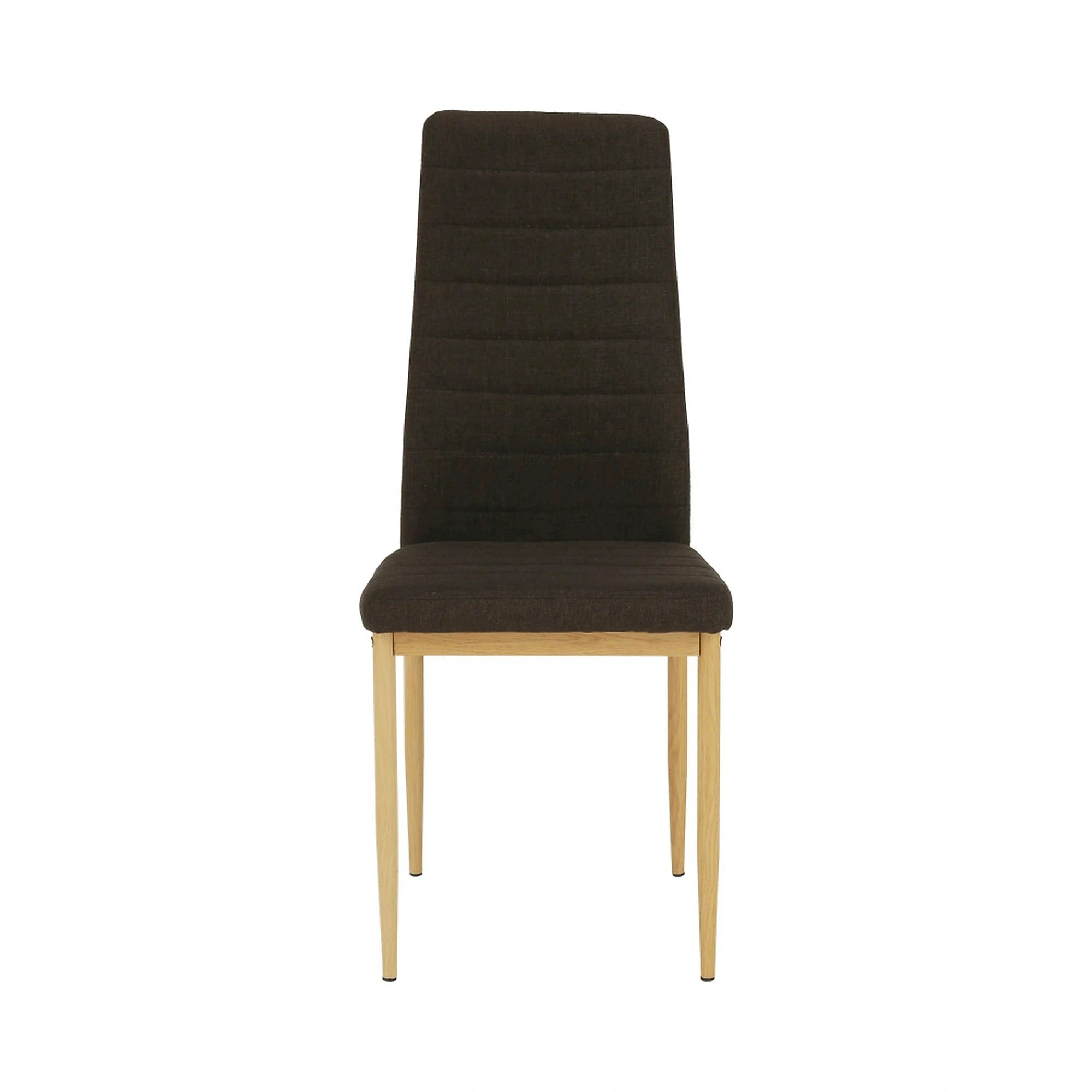 Scaun COLETA NOVA, maro inchis/fag, textil/metal, 41x49x96 cm