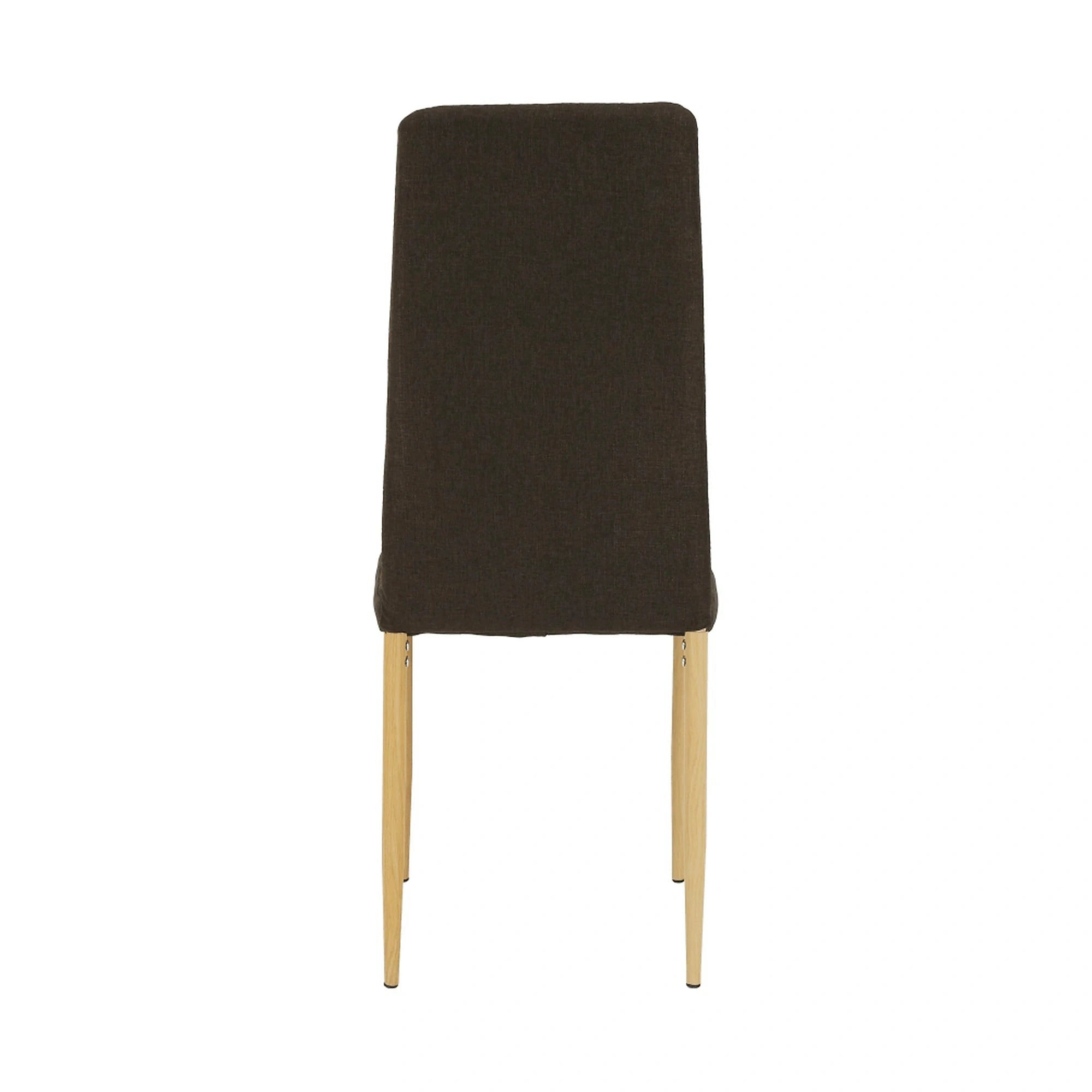 Scaun COLETA NOVA, maro inchis/fag, textil/metal, 41x49x96 cm