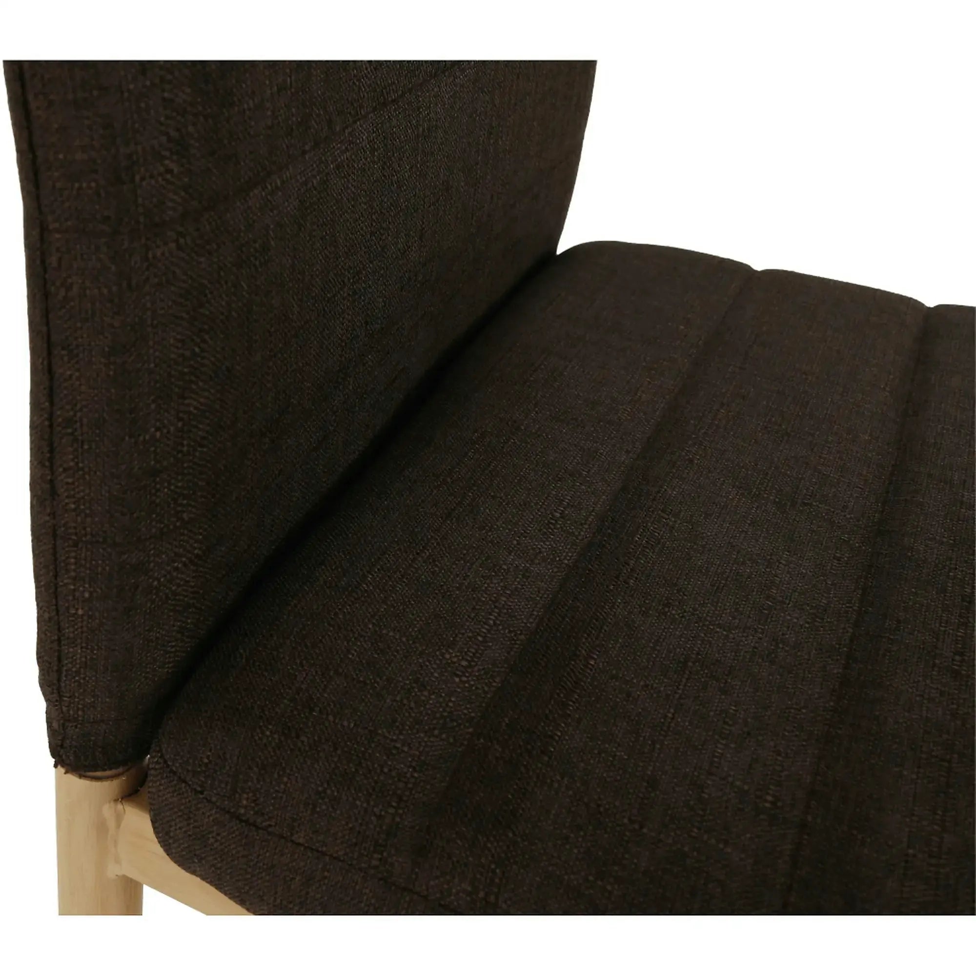 Scaun COLETA NOVA, maro inchis/fag, textil/metal, 41x49x96 cm