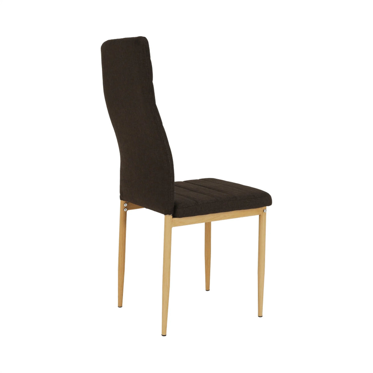 Scaun COLETA NOVA, maro inchis/fag, textil/metal, 41x49x96 cm