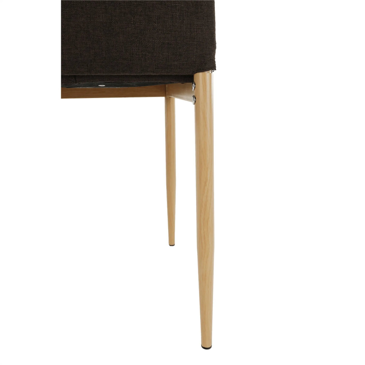 Scaun COLETA NOVA, maro inchis/fag, textil/metal, 41x49x96 cm