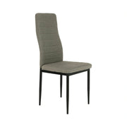 Scaun COLETA NOVA, maro/negru, textil/metal, 41x49x96 cm
