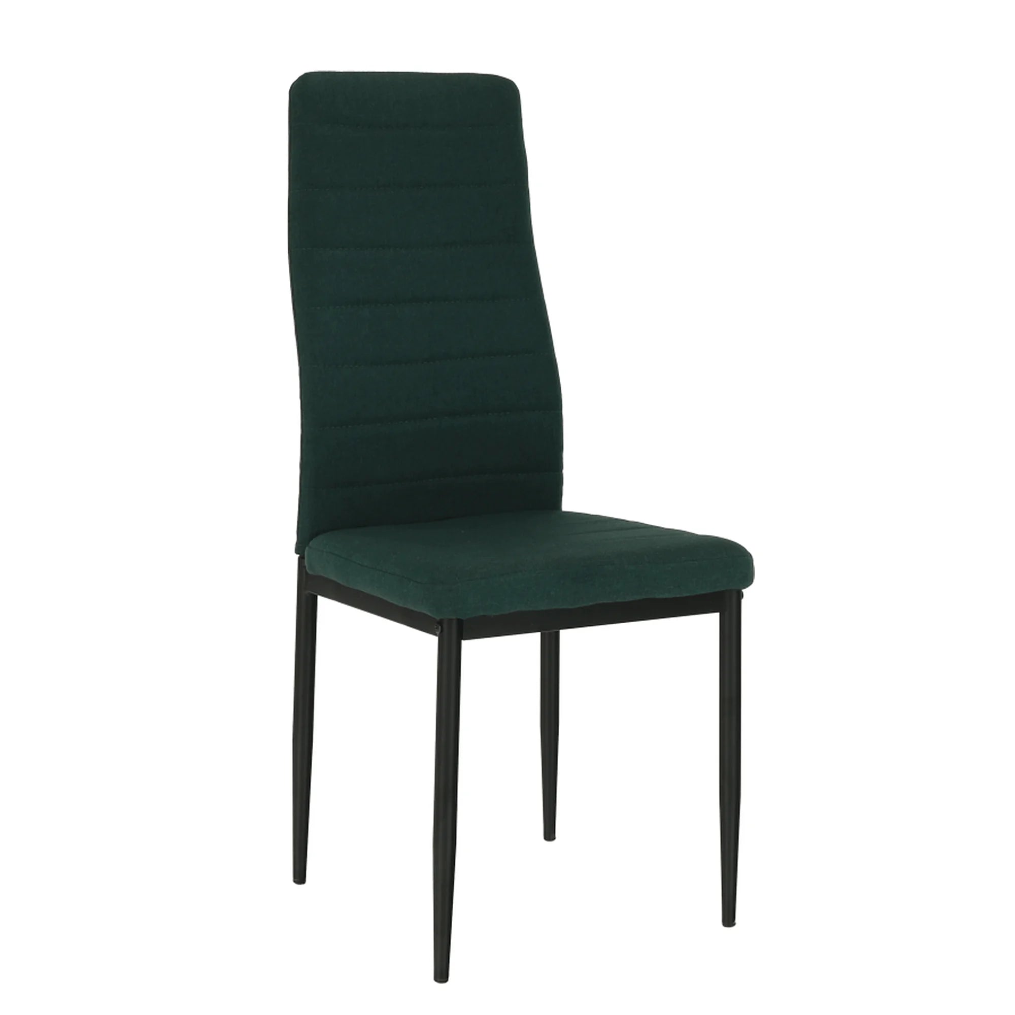 Scaun COLETA NOVA, smarald/negru, textil/metal, 41x49x96 cm