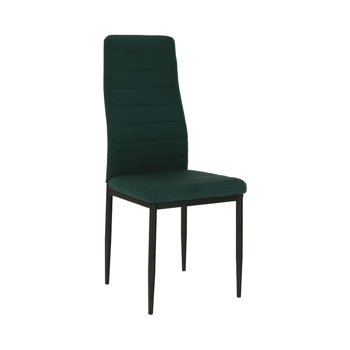 Scaun COLETA NOVA, smarald/negru, textil/metal, 41x49x96 cm