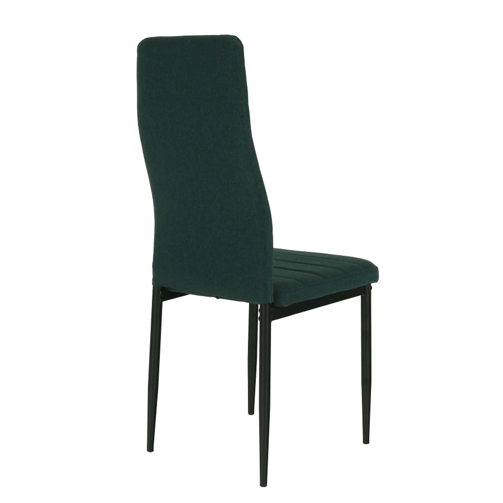 Scaun COLETA NOVA, smarald/negru, textil/metal, 41x49x96 cm