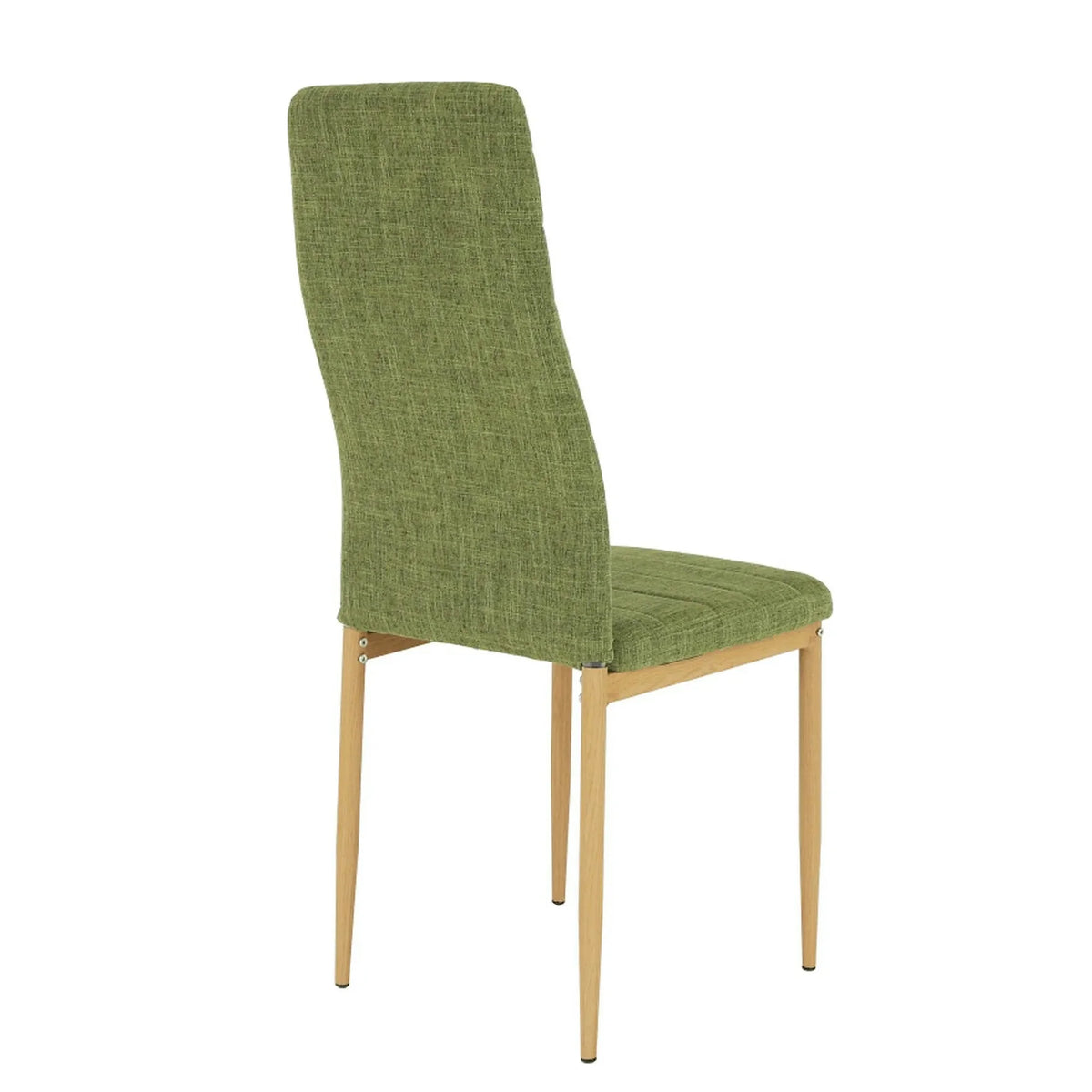 Scaun COLETA NOVA, verde/fag, stofa clasica/metal, 41x49x96 cm